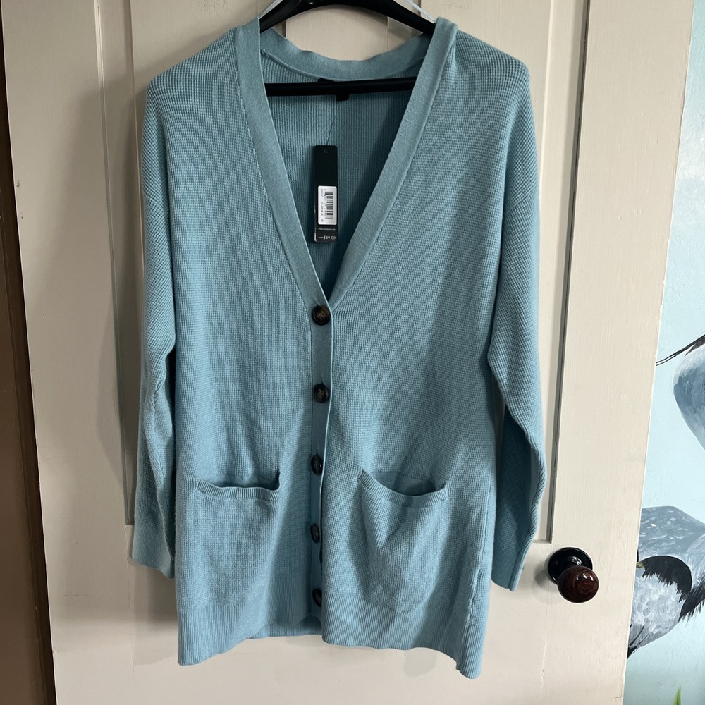 CYRUS Knit Cardigan Sweater Button V-Neck Long Sleeve Women's Size M Easter